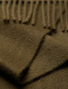 经典纯羊绒围巾 纯色  深卡其色 商品缩略图3
