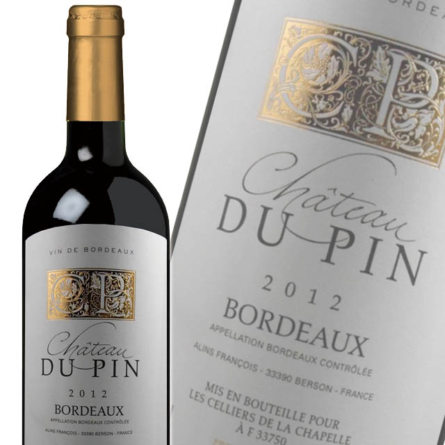 杜蓬城堡红葡萄酒 【Chateau du Pin Bordeaux 750ml】【2012】