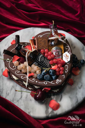 巧克力威士忌甜品果篮