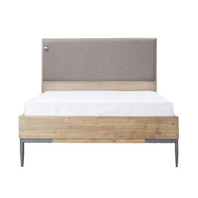 NS家居nsfurniture卧室进口ALB系列实木双人床NSBD-ALB WHT B01Q/K