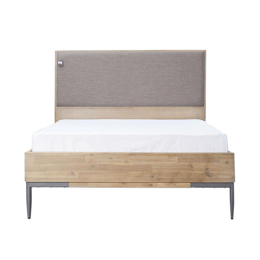 NS家居nsfurniture卧室进口ALB系列实木双人床NSBD-ALB WHT B01Q/K 商品图0
