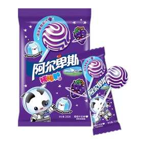 阿尔卑斯葡萄牛奶味棒棒糖(20支) 200g