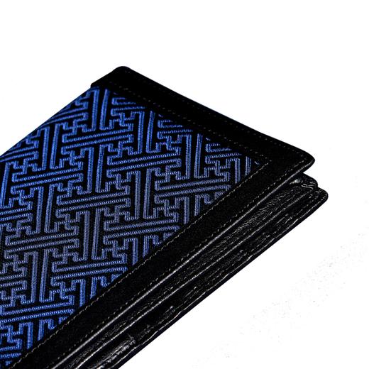 SAINTJOY/上久楷 男士宋锦票夹 上青万字纹.黑色  BMS16B0101 商品图2