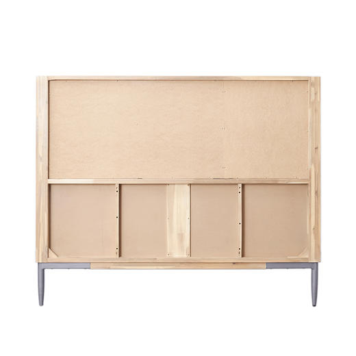 NS家居nsfurniture卧室进口ALB系列实木双人床NSBD-ALB WHT B01Q/K 商品图4