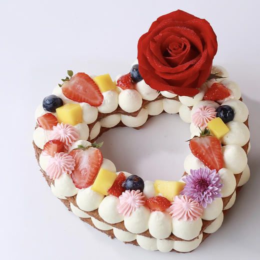 心中是你-爱心表白蛋糕，相爱难得，感谢一路陪伴，520告白蛋糕！（福州） 商品图4