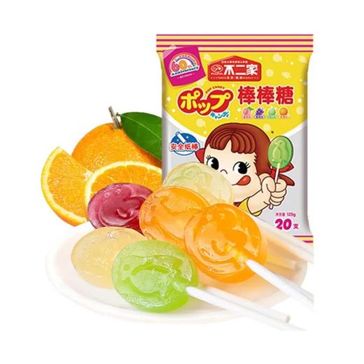 不二家棒棒糖（蜜桃味，葡萄味，香橙味，哈密瓜味）250g 商品图0