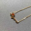 冰种红翡锁骨链18k黄金镶嵌 商品缩略图5