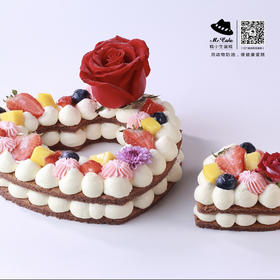 心中是你-爱心表白蛋糕，相爱难得，感谢一路陪伴，520告白蛋糕！（福州）
