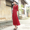 DLQ1543A复古民族风修身蕾丝旗袍 商品缩略图0