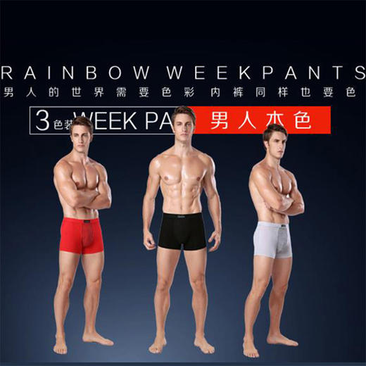 十八代英国vk卫裤莫代尔磁石男性生理按摩内裤青年男士保健平角内裤 商品图1