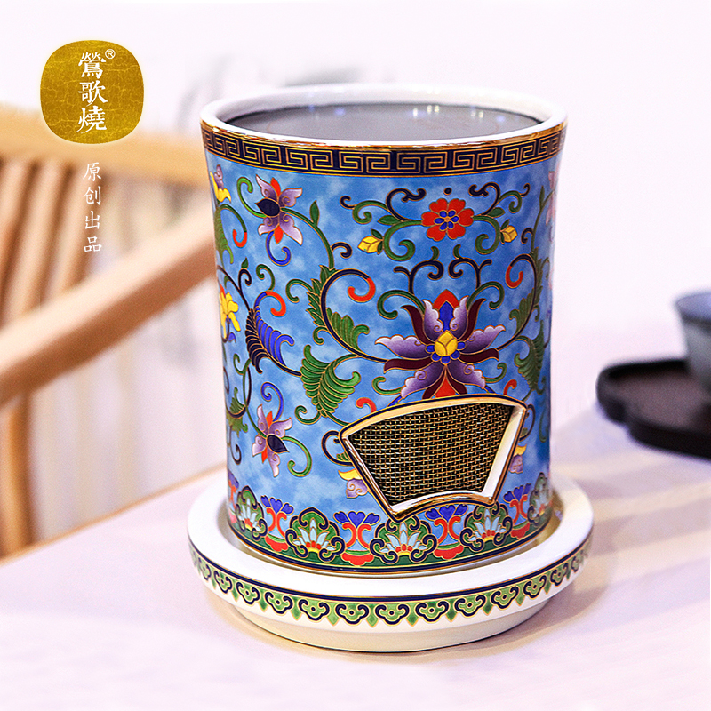 【莺歌烧旗舰店】珐琅彩日式电陶凉炉