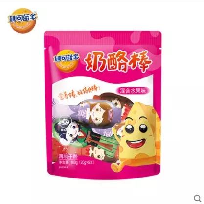 妙可蓝多奶酪棒 5个装100g 混合水果味 商品图0