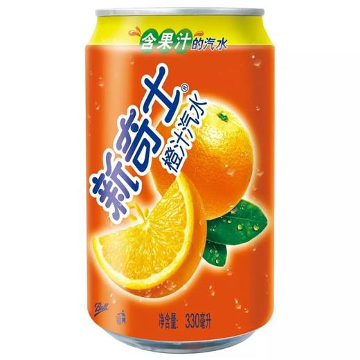 新奇士橙汁汽水330ml 商品图0