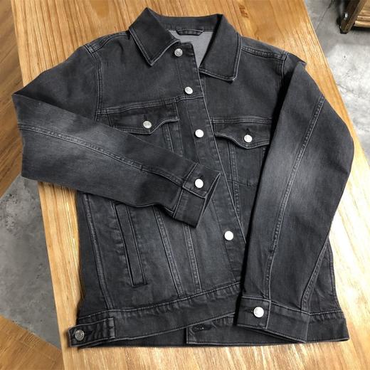 巴黎sj重水洗做旧磨白denimjacket情侣款wt107