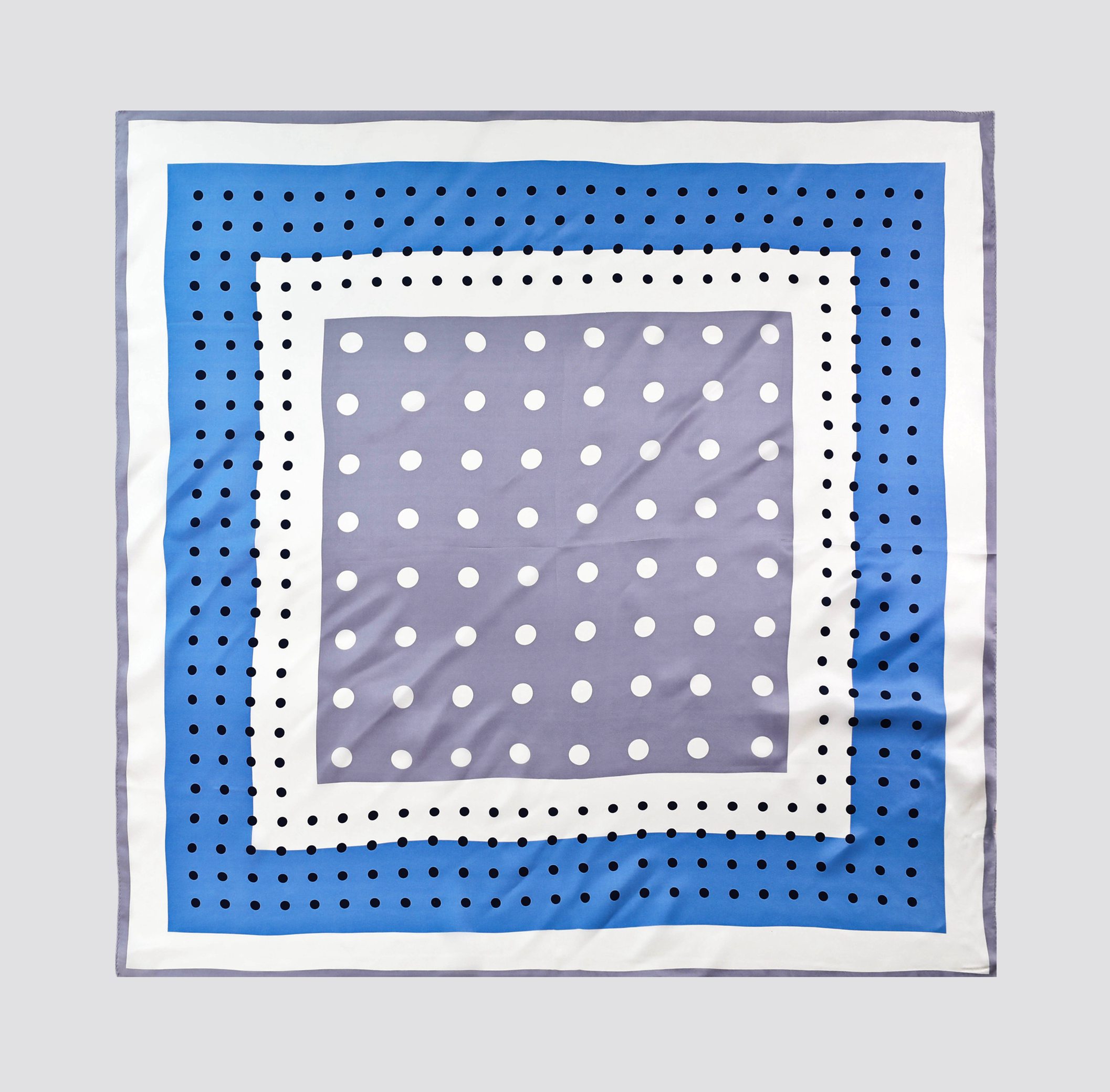 Korssan 时尚围巾 KSS1501014桑蚕丝素绉缎印花方巾 F163 F164