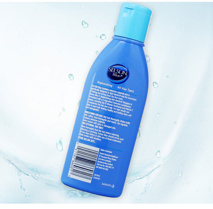 香港直邮澳洲selsunblue去屑止痒洗发水200ml蓝色