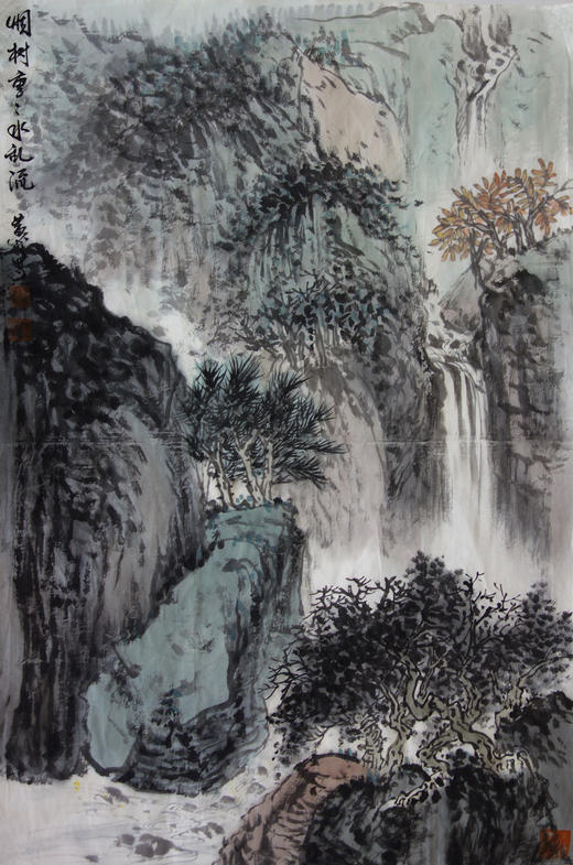 黄戈 -真迹-山水画《烟树重重水乱流》办公室 书房 客厅 商品图1