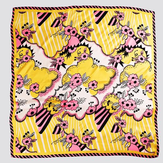 桑蚕丝素绉缎大方巾 （出口日本） 商品图0