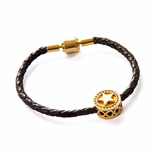 爱莎许愿工艺 星币系列 星币木星旋转皮质手链 商品图1