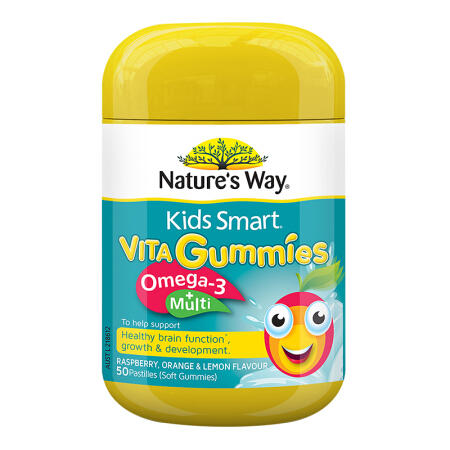 【多种口味】澳洲  Nature’s Way 佳思敏儿童复合维生素Omega3鱼油软糖 50粒 商品图1