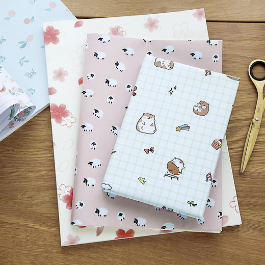 三年二班a4小清新简约防水包书纸书皮包书膜小学生碎花书皮纸