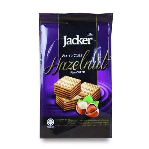 杰克牌榛子味方形威化饼干 100g 商品图0