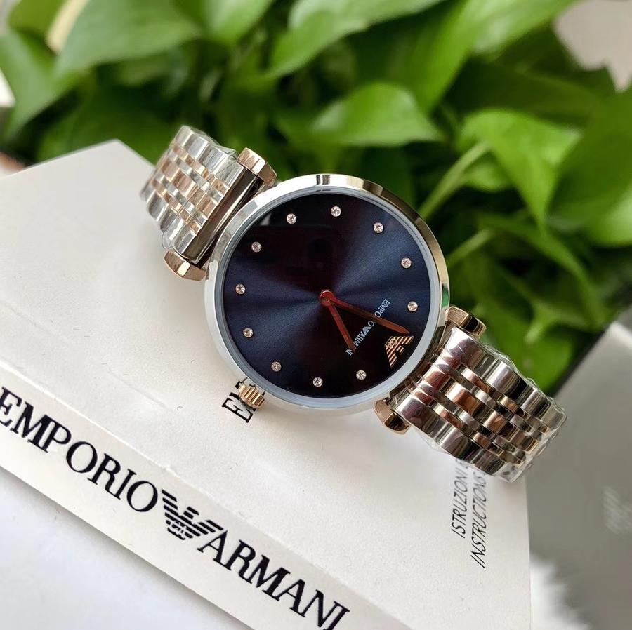 原厂ar1958阿玛尼水钻刻度系列女士石英腕表两色