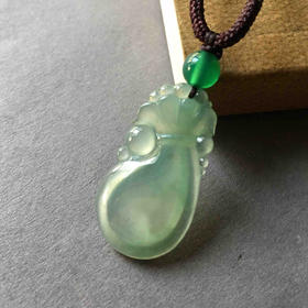 高冰种晴水绿翡翠福袋