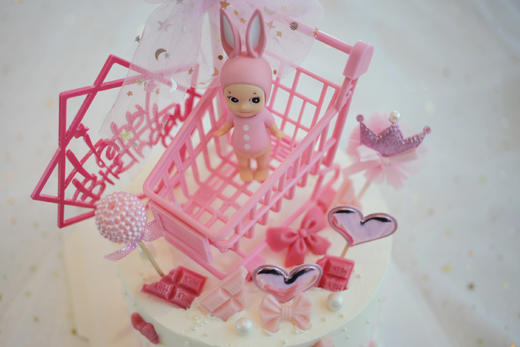 女士款 粉色购物车  兔子天使宝宝 商品图2