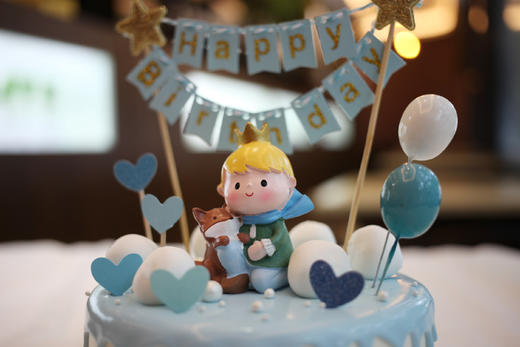 男孩款 抱狐狸的小王子 蓝色系 商品图2