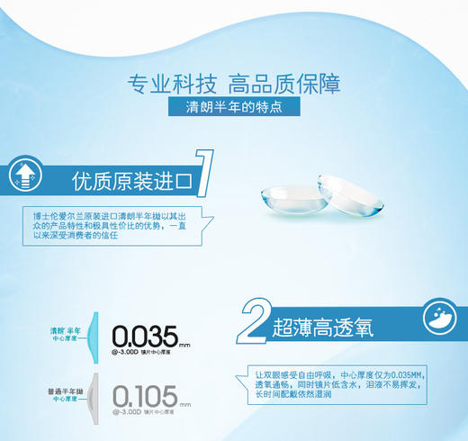 博士伦清朗进口2片装 商品图3