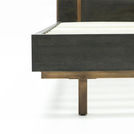 NS家居nsfurniture卧室 进口实木双人床NSBD-SAN B01K 商品图3