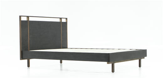 NS家居nsfurniture卧室 进口实木双人床NSBD-SAN B01K 商品图1