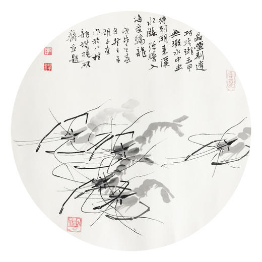 胡子奎-真迹- 国画虾《虾》 玄关 书房 卧室 商品图1