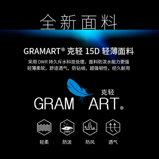 黑冰 羽绒睡袋 新款 E700 信封式睡袋 JX100 商品图5