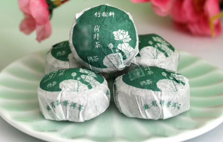 荷叶普洱茶熟茶500克