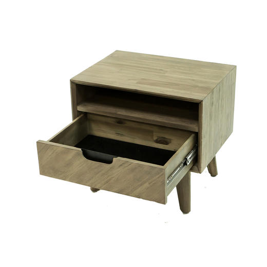 NS家居nsfurniture卧室进口实木床头柜NSSC-TIL B02 商品图3