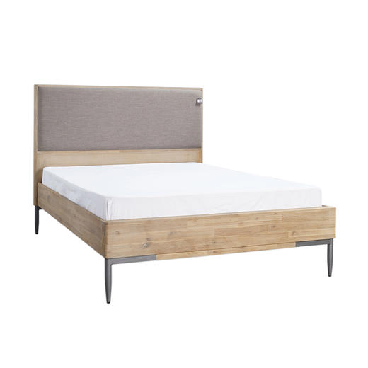 NS家居nsfurniture卧室进口ALB系列实木双人床NSBD-ALB WHT B01Q/K 商品图2