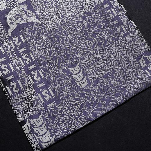 SAINTJOY/上久楷国礼款  男士宋锦双面长巾  战国策·藏青 SJ14036 商品图1