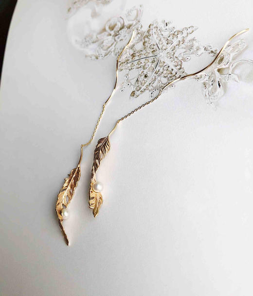 CHIC系列 羽 AKOYA珍珠耳环 商品图1