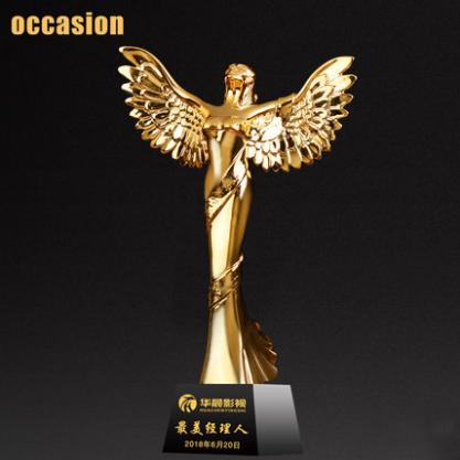 奖杯定制树脂天使纪念品 奥斯卡小金人奖杯 舞蹈比赛儿童冠军奖品 商品图3
