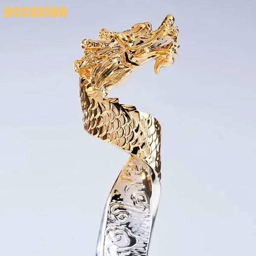 新款树脂奖杯定制个性纪念品 母亲节礼物 生日演讲比赛奖品龙奖杯 商品图4