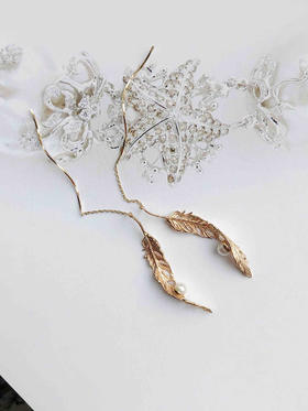 CHIC系列 羽 AKOYA珍珠耳环