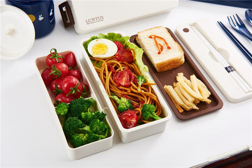 日本ASVEL 分格日式学生情侣双层便当盒 商品图5