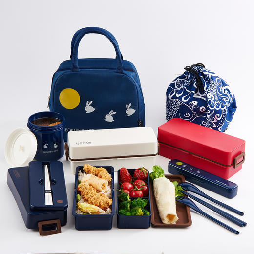 日本ASVEL 分格日式学生情侣双层便当盒 商品图7