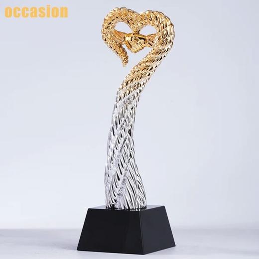 金属奖杯定制合作共赢奖品 爱心 优秀员工 母亲节奖杯 最佳老婆奖 商品图1