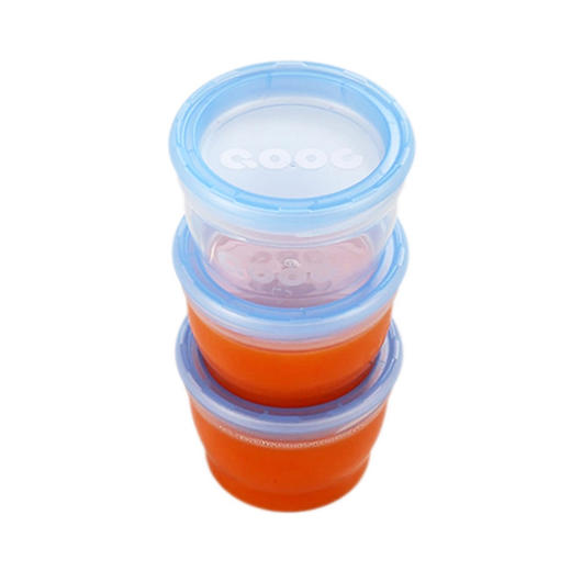 3个装 宝宝果泥杯辅食盒 婴儿辅食储存杯宝宝零食盒保鲜密封盒便携 商品图1