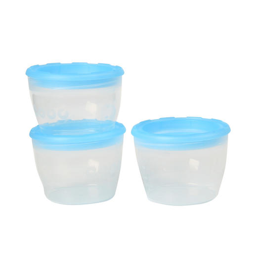 3个装 宝宝果泥杯辅食盒 婴儿辅食储存杯宝宝零食盒保鲜密封盒便携 商品图2