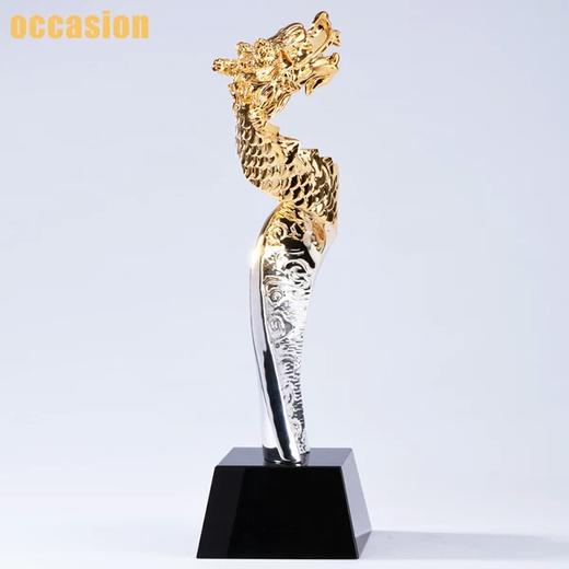 新款树脂奖杯定制个性纪念品 母亲节礼物 生日演讲比赛奖品龙奖杯 商品图1