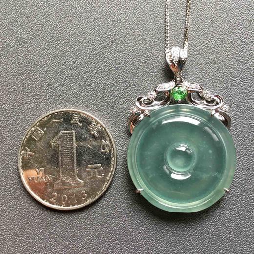 高冰种蓝水平安扣福在眼前 商品图3